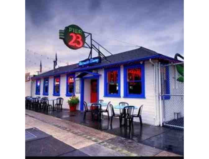 Pier 23 Cafe:  $100 Gift Certificate