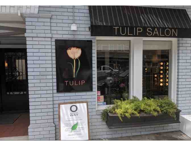 Tulip Salon:  A woman's haircut valued at $100.