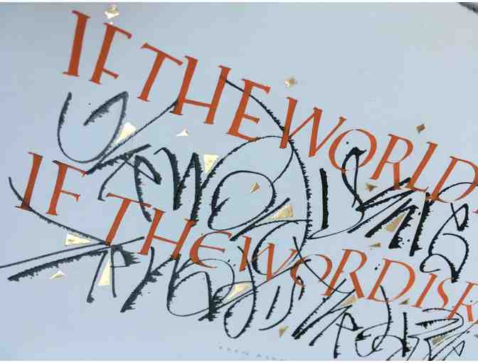 ARTWORK from MASTER CALIGRAPHER THOMAS IGMIRE: Octavio Paz Quote - Photo 1