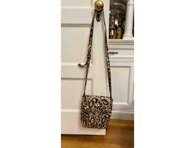 Vince Camuto: Animal Print Leather Crossbody Handbag