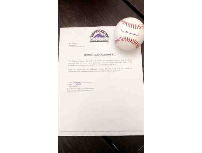 Autographed Colorado Rockies Baseball - Ian Desmond