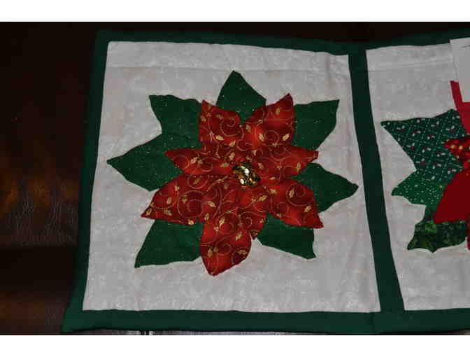 Hand-Applique Holiday Table Runner A