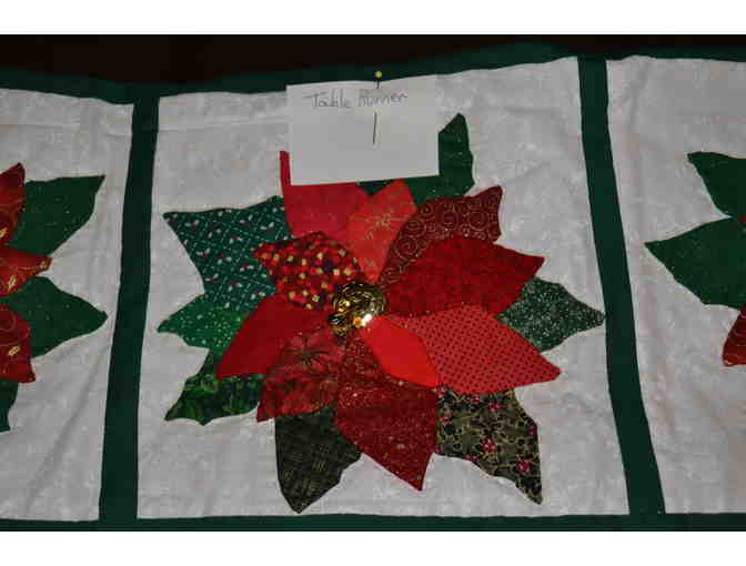 Hand-Applique Holiday Table Runner A