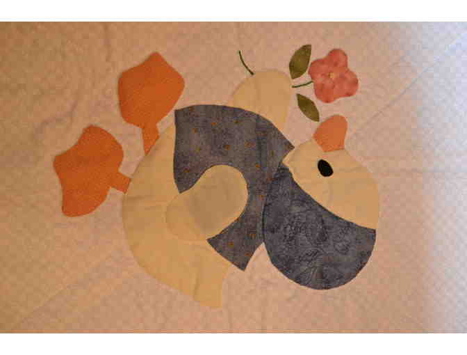 Hand-Applique Baby Blanket or Wall Hanging