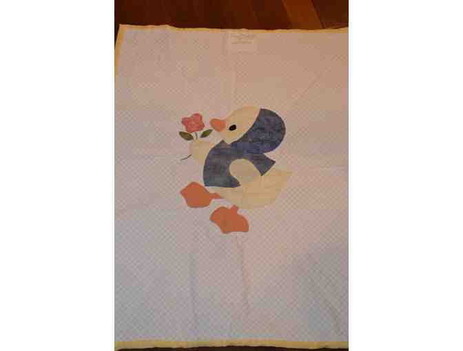 Hand-Applique Baby Blanket or Wall Hanging
