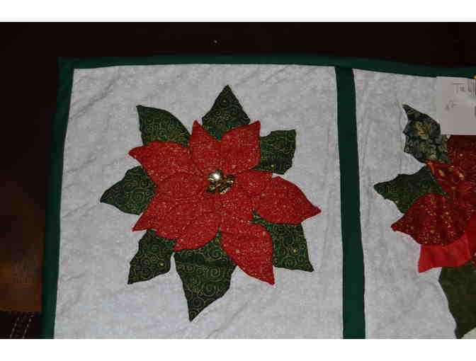 Hand-Applique Holiday Table Runner B