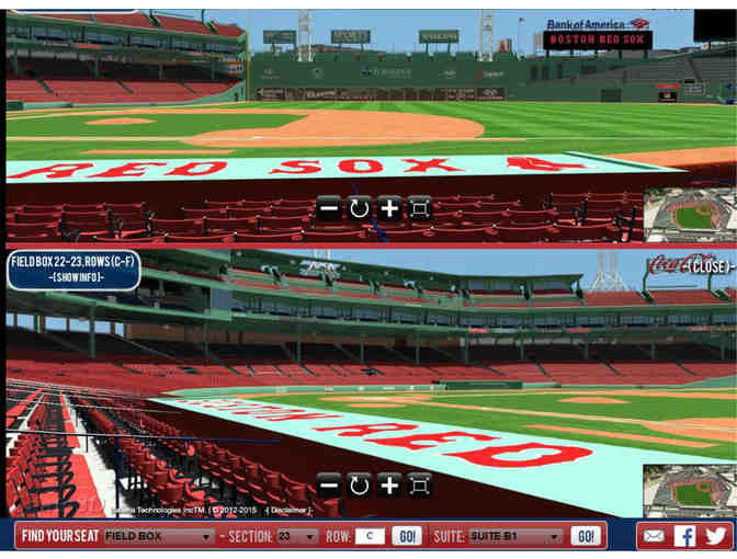 Boston Red Sox - 4 Front Row Dugout Seats, 8/18 vs. Tampa Bay Rays @ 7:10pm - Photo 1