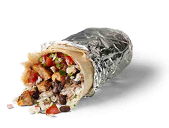 Chipotle Mexican Grill- 6 Gift Cards for 1 item each