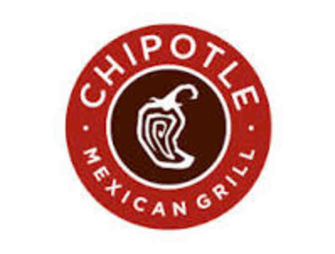 Chipotle Mexican Grill- 5 Gift Cards for 1 item each