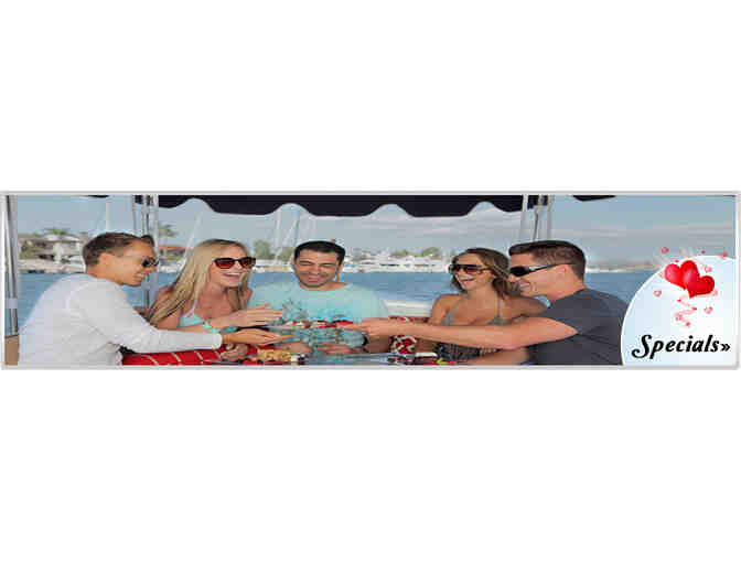 Duffy Boat Cruise  2 Hour Rental in Newport Harbor with a $50 Gift Card to Pizza Nova