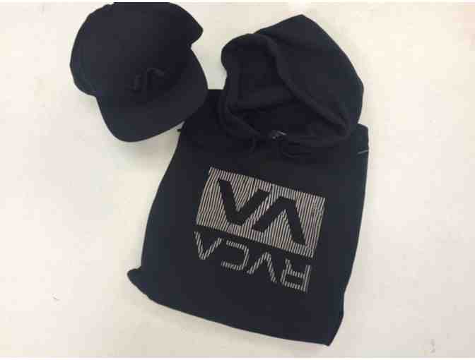 RVCA Mens Black Sweat Shirt & Hat