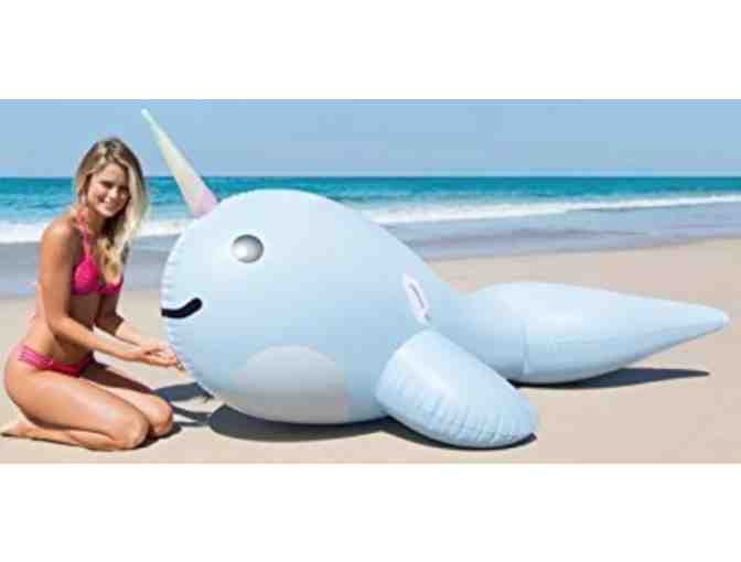 Etoile on 17th - $100 Gift Card, All Around Circle Towel, Giant Inflatable Narwhal