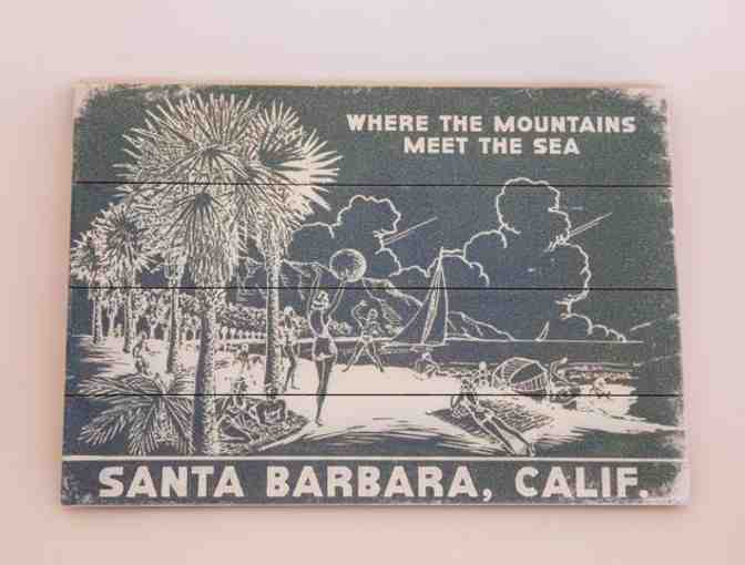 CDC Designs - Santa Barbara Wooden Plank Picture - Photo 1