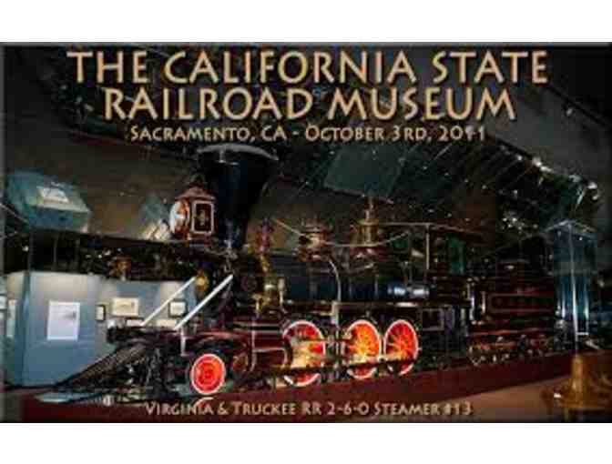 California State Railroad Museum -4 Passes for Rides
