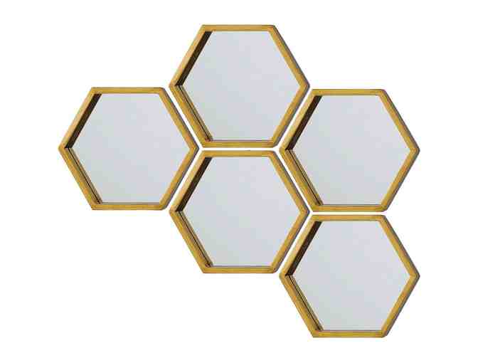 Beehive Gold Mirrors (set of 3)