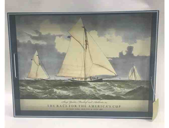 *Race for the America's Cup Race Serving Tray