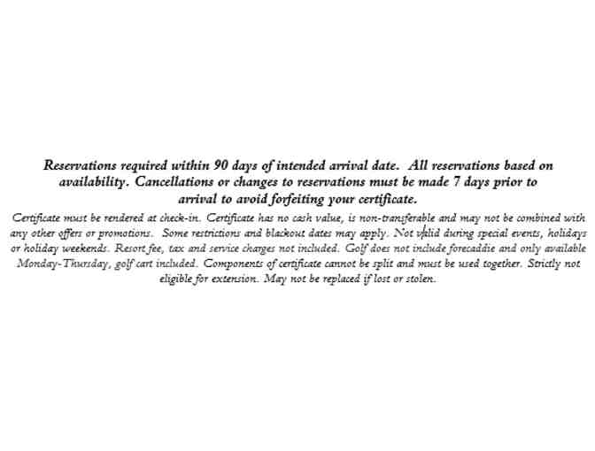 Pelican Hill - One Night Stay and Golf Package