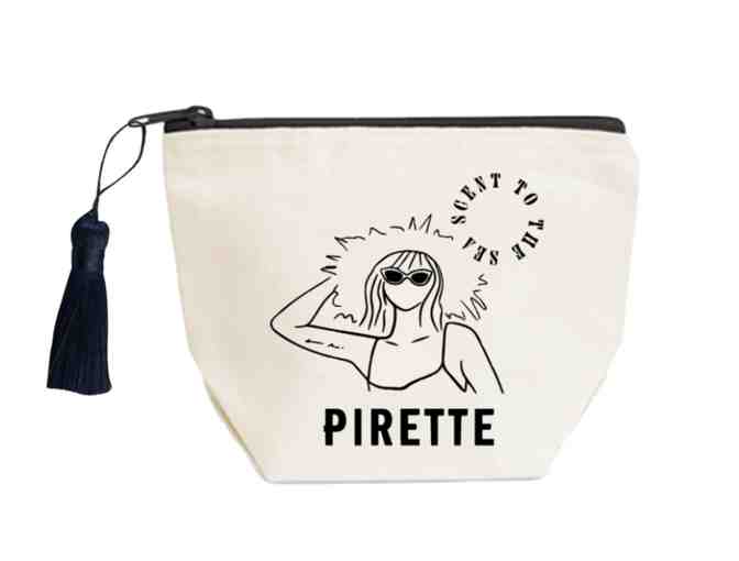 Pirette Dry Body Oil and Cosmetic Bag