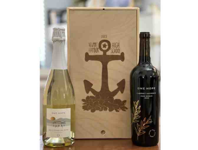 Anchor Crate with two bottles of wine from One Hope