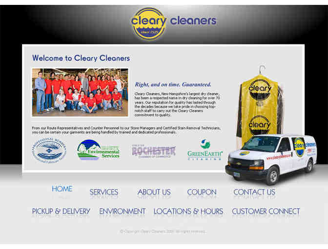 $100 gift certificate to Cleary Cleaners