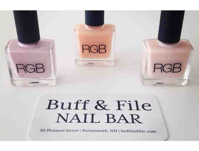 Signature Manicure and Pedicure from Buff & File Nail Bar