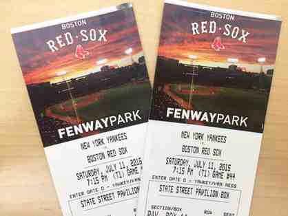 2 Red Sox vs. Yankees Baseball Tickets