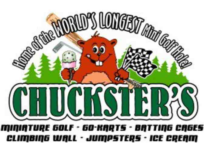 Chucksters Mini Golf Passes for Four