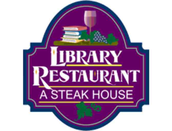 Gift Certificate for The Library Restaurant