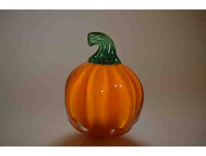 Hand-Blown Glass Pumpkin