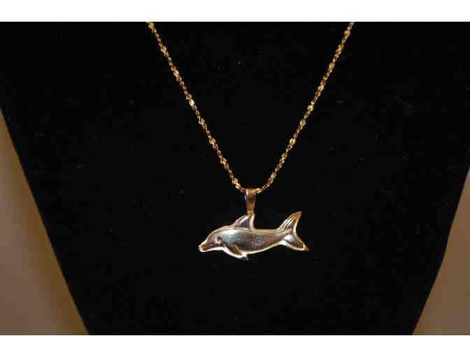 David P. Virtue Dolphin Gold Necklace - Photo 1