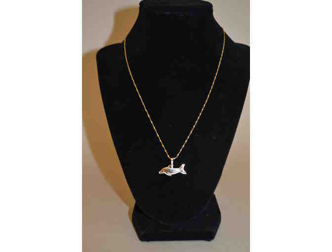 David P. Virtue Dolphin Gold Necklace