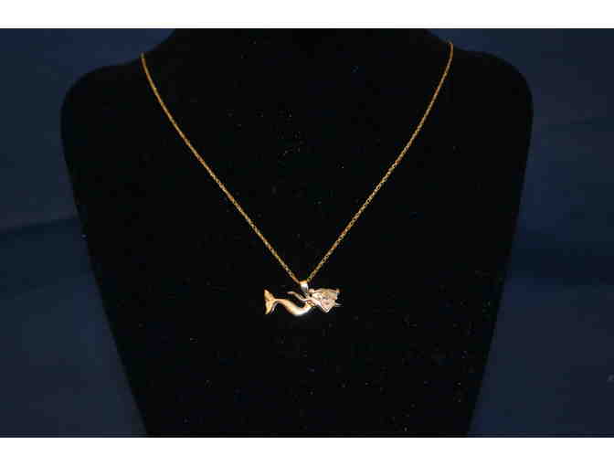 Beautiful 14k Yellow Gold David Virtue Mermaid Pendant
