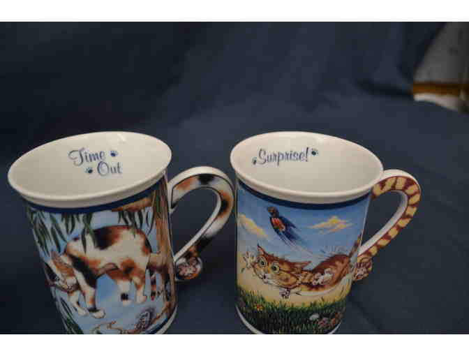 Assorted Gary Patterson Comical Cat Mugs