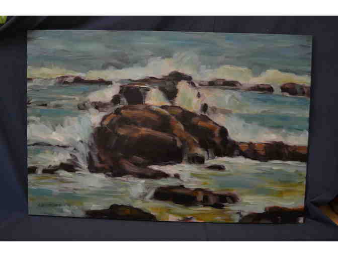 'Rocky Splash' Painting