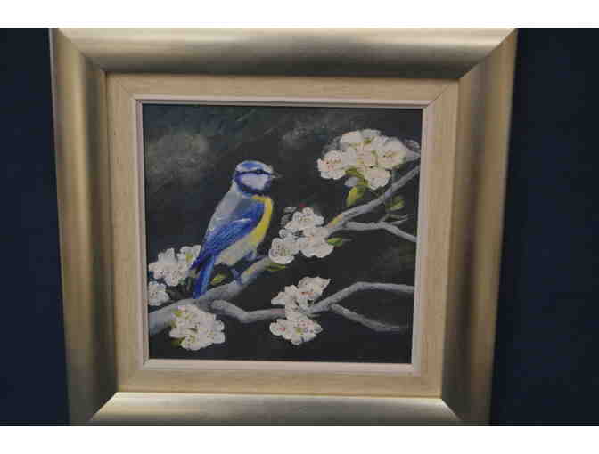 'Bird and Blossom' Oil Painting