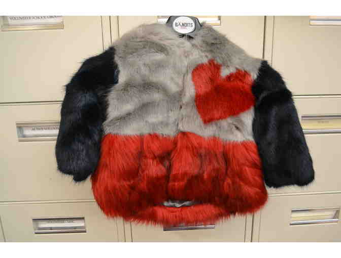 Children's Faux Fur Multi-Colored Coat - Photo 1