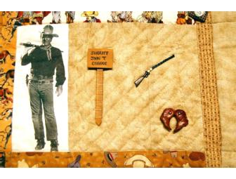 Handcrafted Quilt - An Homage to Rio Bravo - complete with DVD