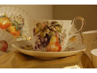 Regency Bone China Tea Cup and Saucer Set of Six
