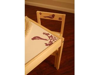 Charming Children's 'Tea For Two' Table, Chairs & China Tea Set