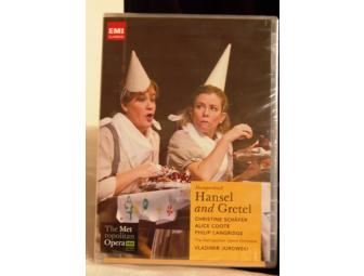 Metropolitan Opera 'Hansel & Gretel' DVD and pair of European Cone Puppets