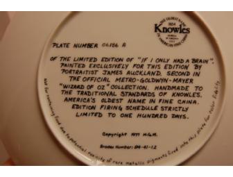 Lisa Brescia Autographed WICKED photo and MGM's WIZARD OF OZ Collectors' Plates