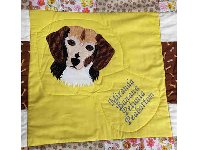 Custom dog quilt