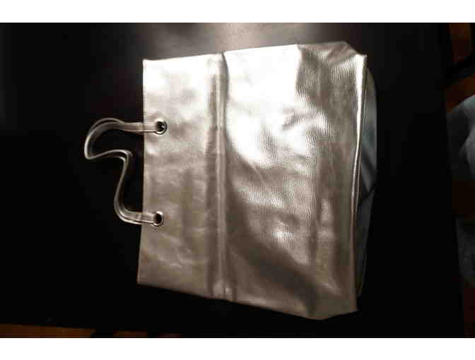 Silver and Gold Clinique Tote