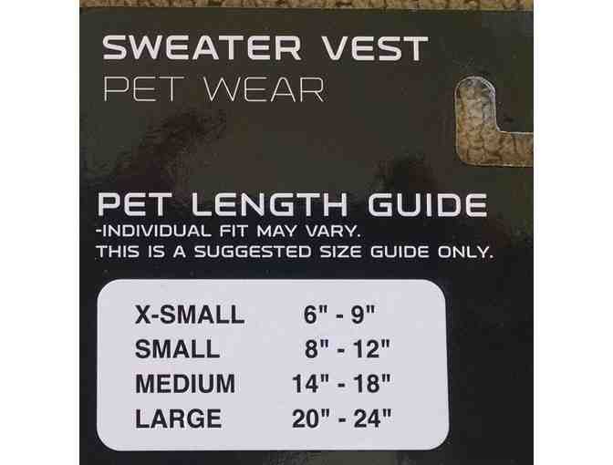 Broncos sweater vest for dog