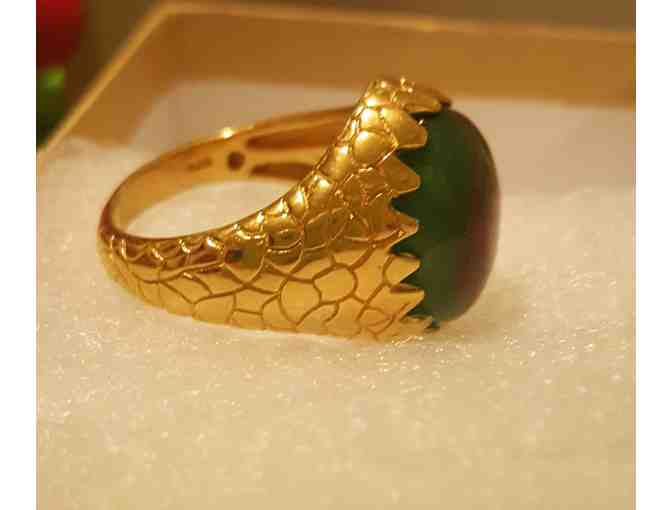 Ruby Zoisite Ring Size 9