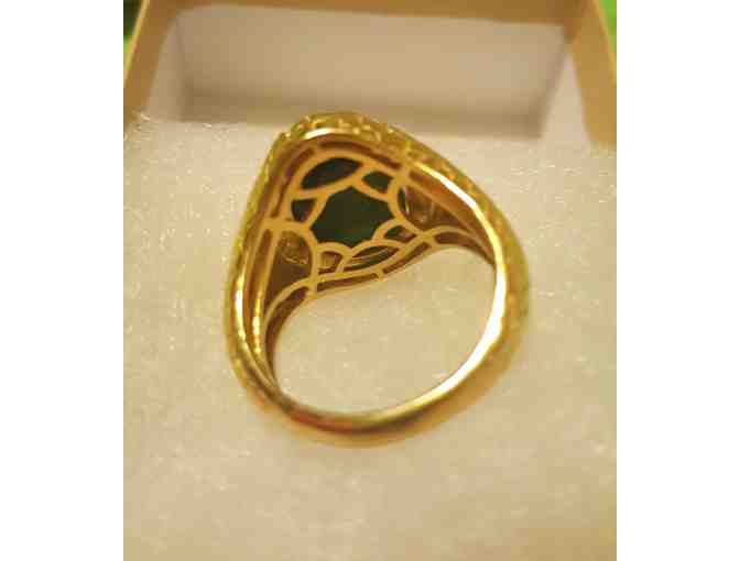 Ruby Zoisite Ring Size 9