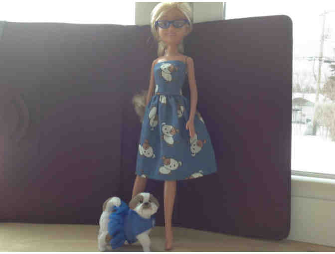 Repainted Rescue Doll - Deenie and her Dog Lady