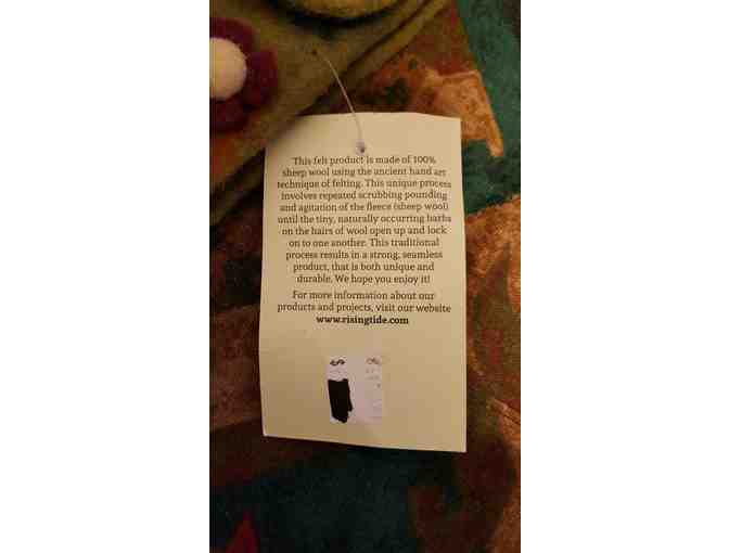 Funky!  Cool!  Unique!  Sheep's wool felt clutch