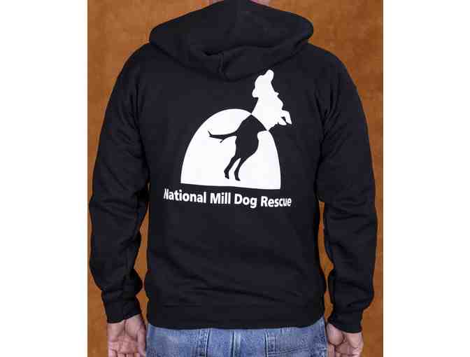 NMDR Zip-up Hoodie, Black, Size X-Large