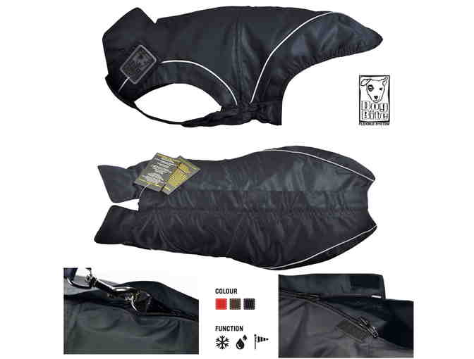 Black Rain Jacket / All-Year Jacket for Dogs- Choose Size